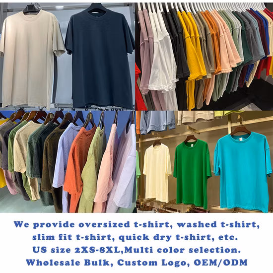 Großhandel Custom Men′ ST Shirt Kleidung bestickt Druck Logo T-Shirts Pima 100 % Baumwolle T